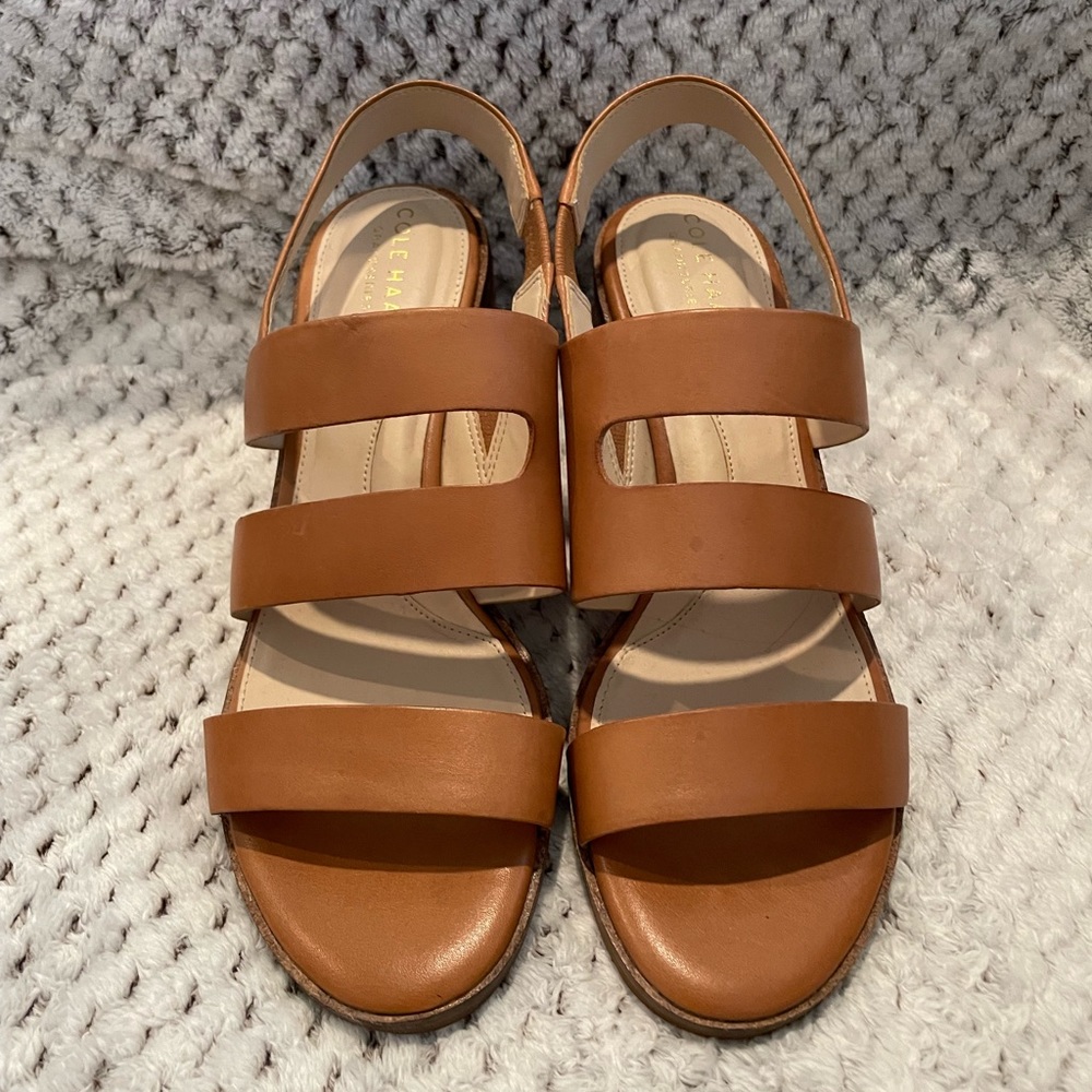 Cole Haan Adella Sandal Brown Tan Size 7.5 NWT
